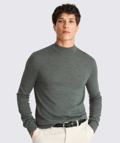 mock-neck jumpers