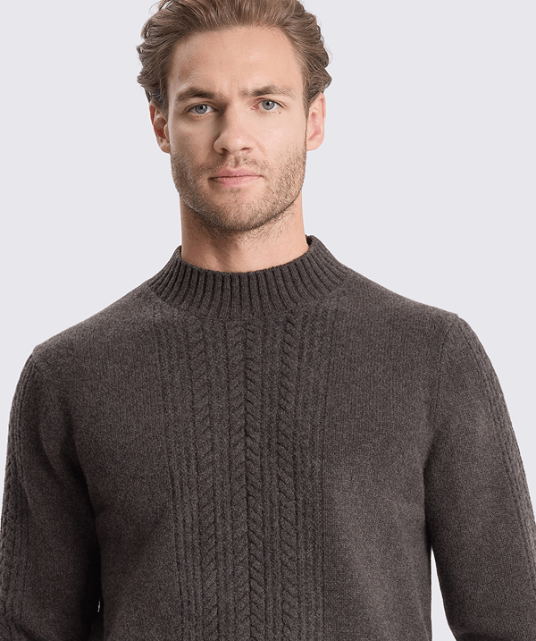 mock-neck jumpers