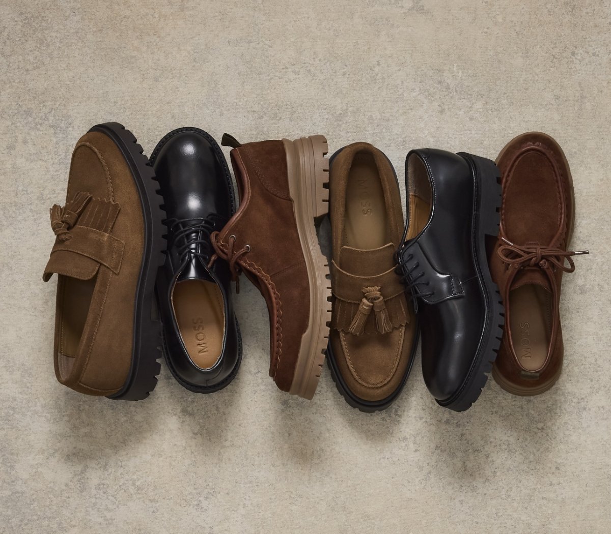 Lug-sole shoes that can handle the winter season